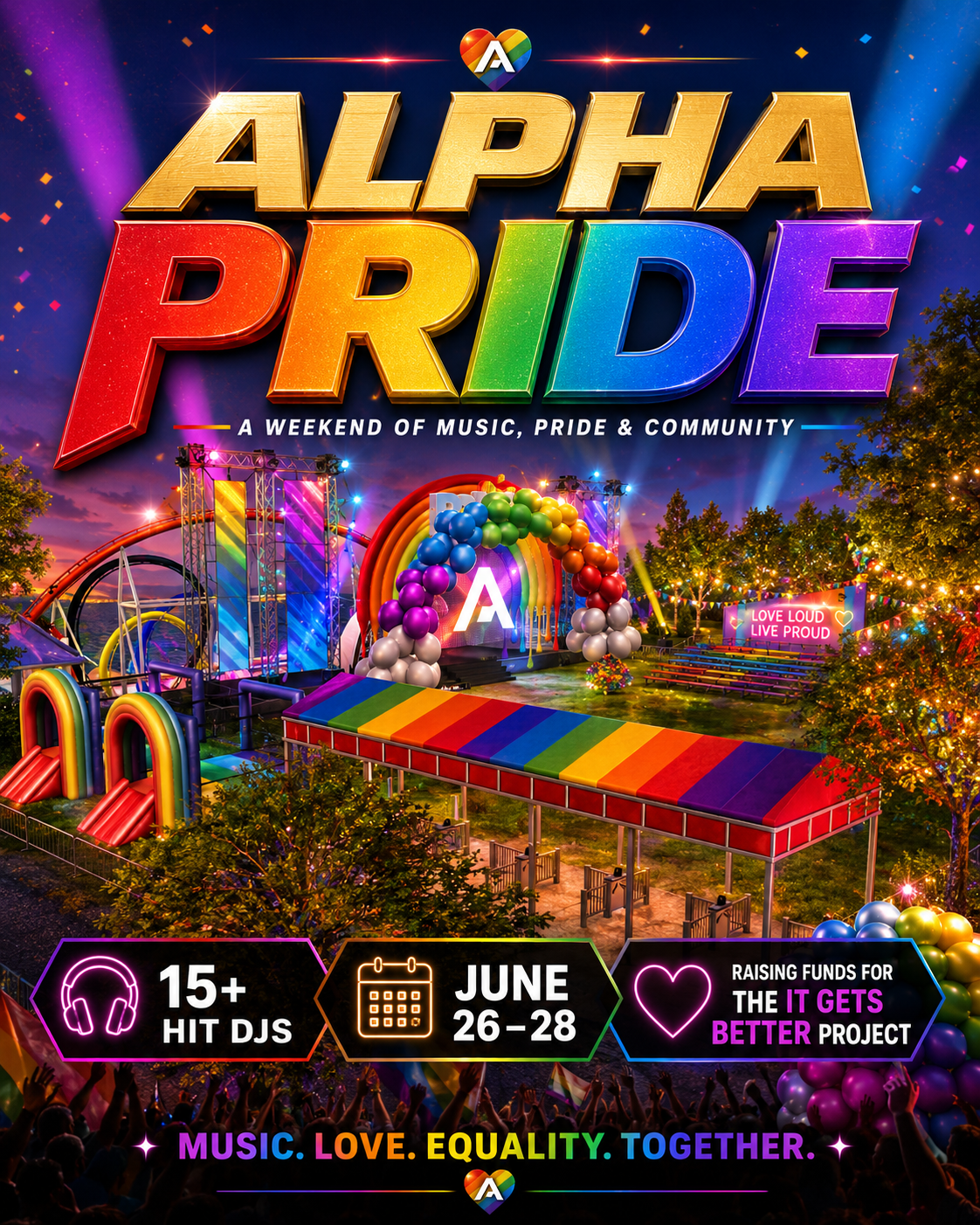 Alpha Pride event poster